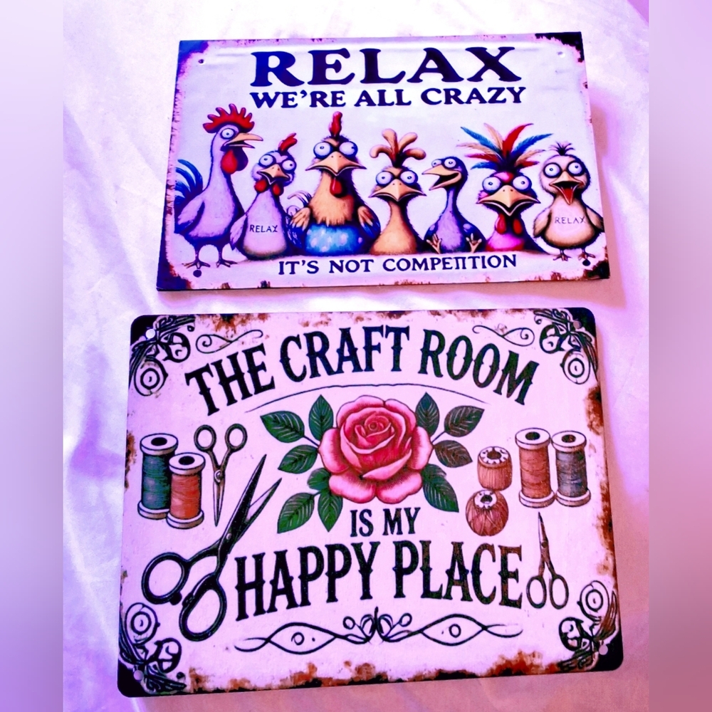 Source Unknown Relax and Craft Room Wall Art - Multicolor